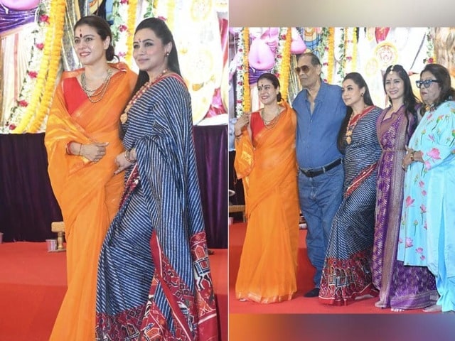 Photo : Durga Puja 2024: Rani Mukerji And Kajol's Sartorial Glory