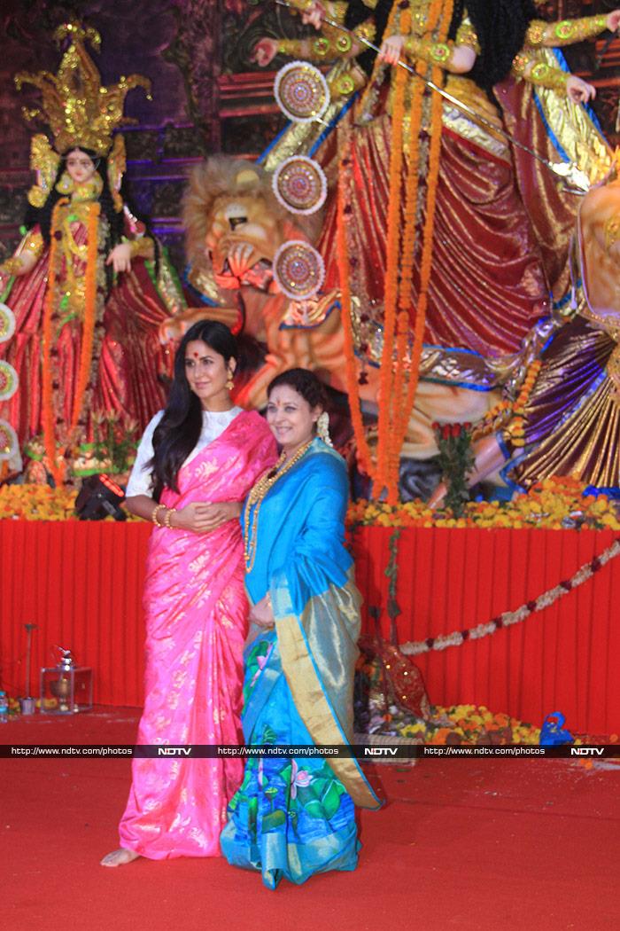 Katrina Kaif, Mouni Roy Celebrate Durga Puja In Their Festive Best