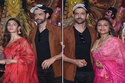 Alia Bhatt, Rani Mukerji And Hrithik Roshan Go Pandal Hopping Alia Bhatt, Rani Mukerji And Hrithik Roshan Go Pandal Hopping