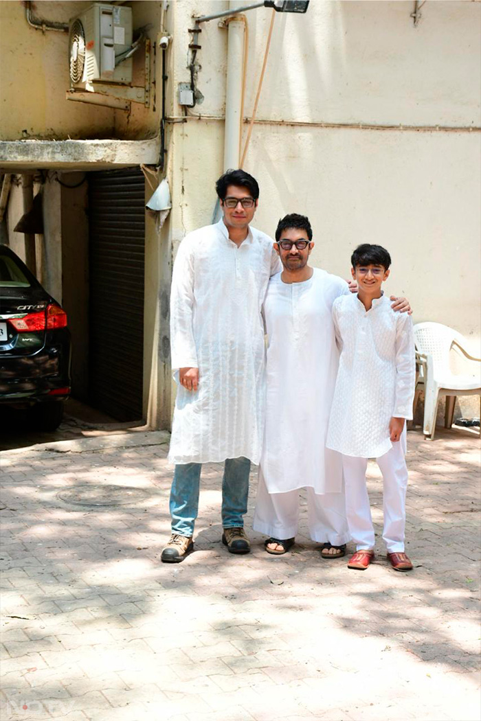 Eid 2024: Aamir Khan\'s Fam-Jam With Azad-Junaid, Aamir Ali