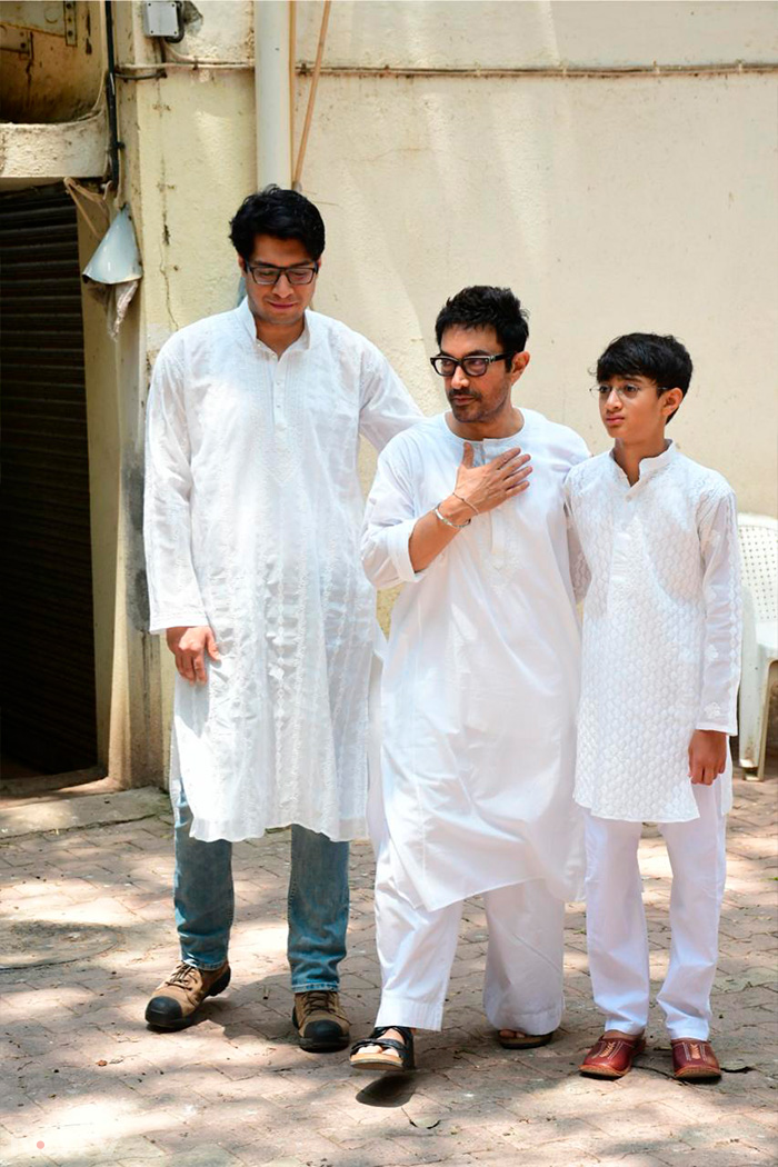 Eid 2024: Aamir Khan\'s Fam-Jam With Azad-Junaid, Aamir Ali