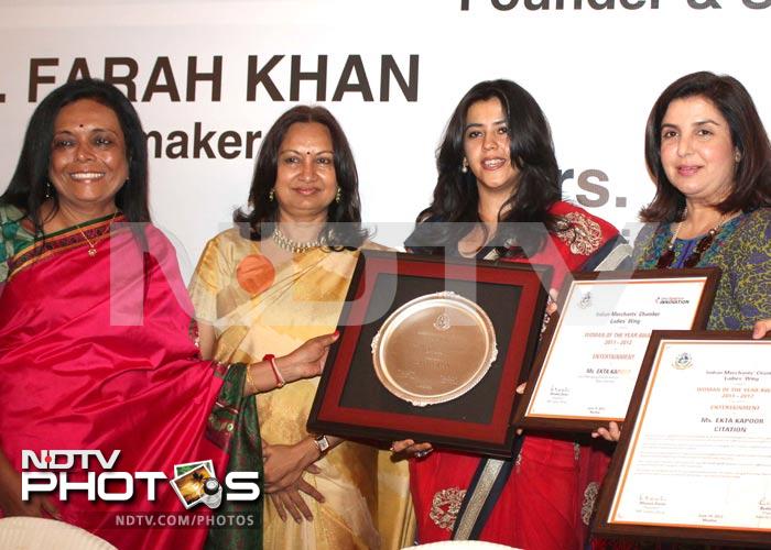 Ekta Kapoor receives Woman of the Year award