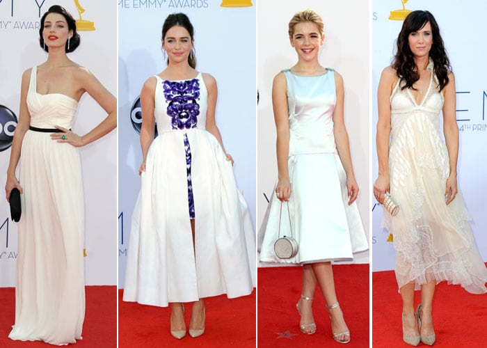 Blue, yellow, red: Fashion trends at the Emmys
