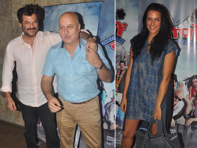 Anil Kapoor, Anupam Kher, Neha Dhupia Give <i>Ekkees Toppon Ki Salaami</i>