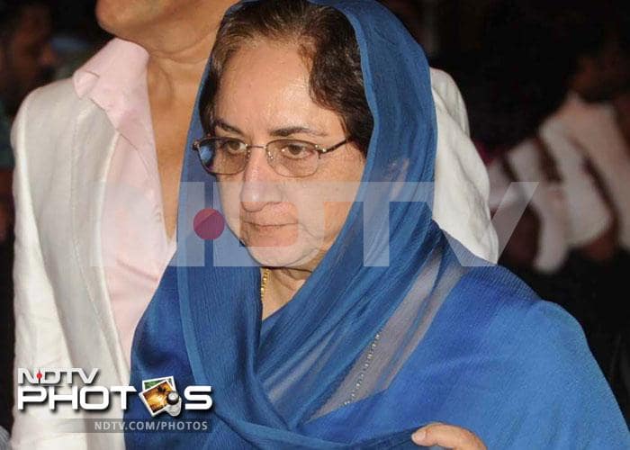 Late actor Shammi Kapoor's wife Neela Devi at the premiere.