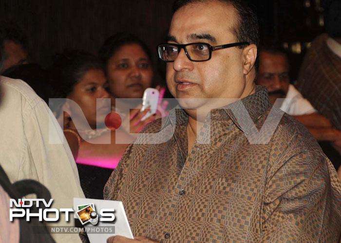 Director Raj Kumar Santoshi, known for movies like <i>Ghayal</i> and <i>Damini</i>, attended the premiere with his family.