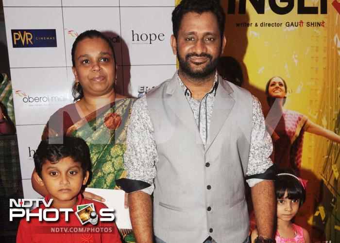 Oscar winning sound recordist Resul Pookutty with his family.