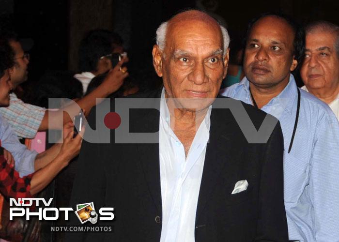 Director and producer Yash Chopra wasn't going to miss being a part of the premiere. Mr Chopra, 80, directed Sridevi in <i>Chandni</i> and <i>Lamhe</i>.