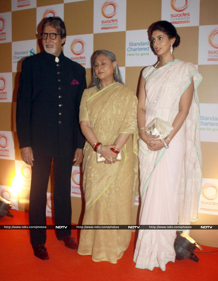 Bachchans lead a glamorous line-up at Swades party