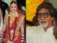 Photo : Big B at Esha Deol's wedding, Dharmendra completes family portrait