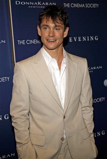 Actor Hugh Dancy arrives at the premiere of Evening.