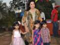 Farah Khan with kids at a birthday party