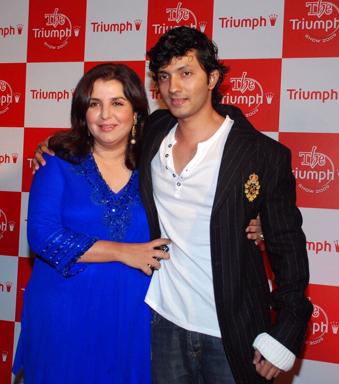 Farah Khan seen here with husband Shirish Kunder during her fashion show.(Photo: AFP)