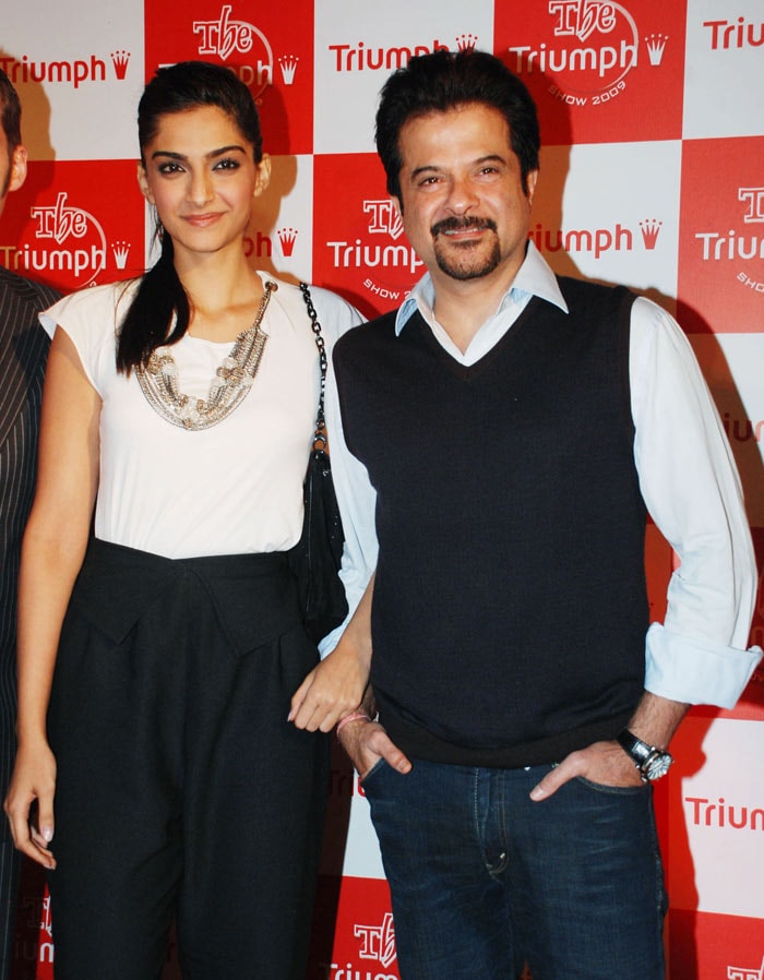 This is the second year when Farah choreographed the lingerie fashion show which is organised by Triumph, the global leader in lingerie. Anil Kapoor and stylish daughter Sonam Kapoor turned up for the event. (Photo: AFP)