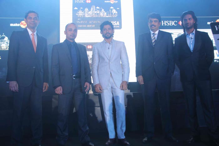 Farhan Akhtar and Purab Kohli were spotted at the launch of a credit card.