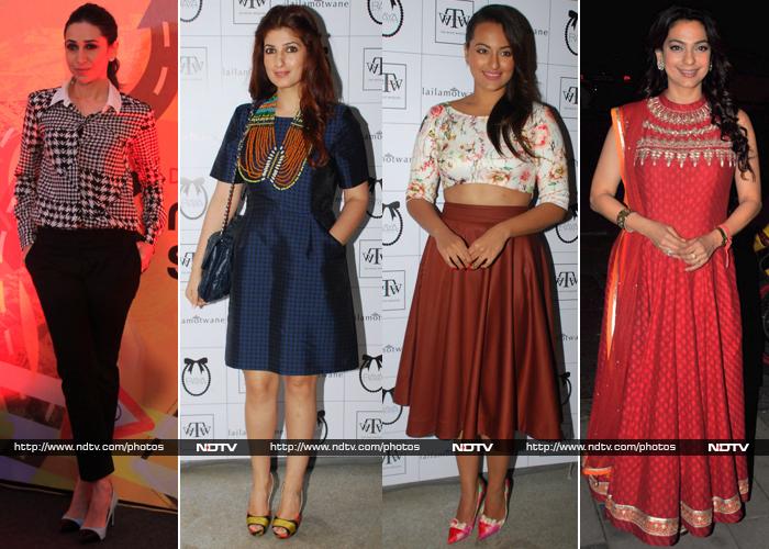 Fashionista Outing: Karisma, Twinkle, Sonakshi, Juhi