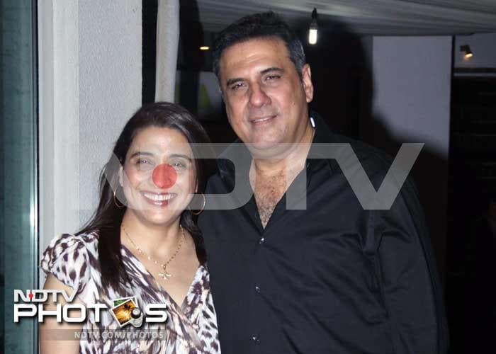 Boman Irani came with wife Zenobia.