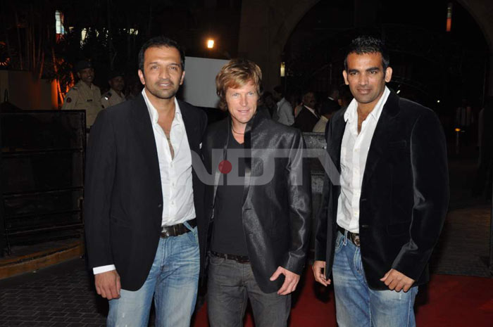 Cricketer Zaheer Khan with Atul Kasbekar.