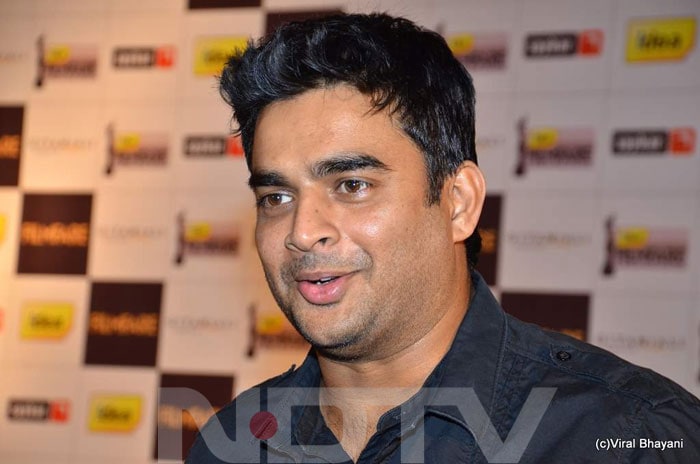 R Madhavan in a cheerful mood