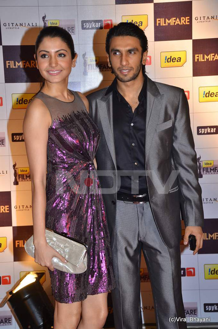 Anushka Sharma with her Band Baaja Baaraat co-star Ranveer Singh.