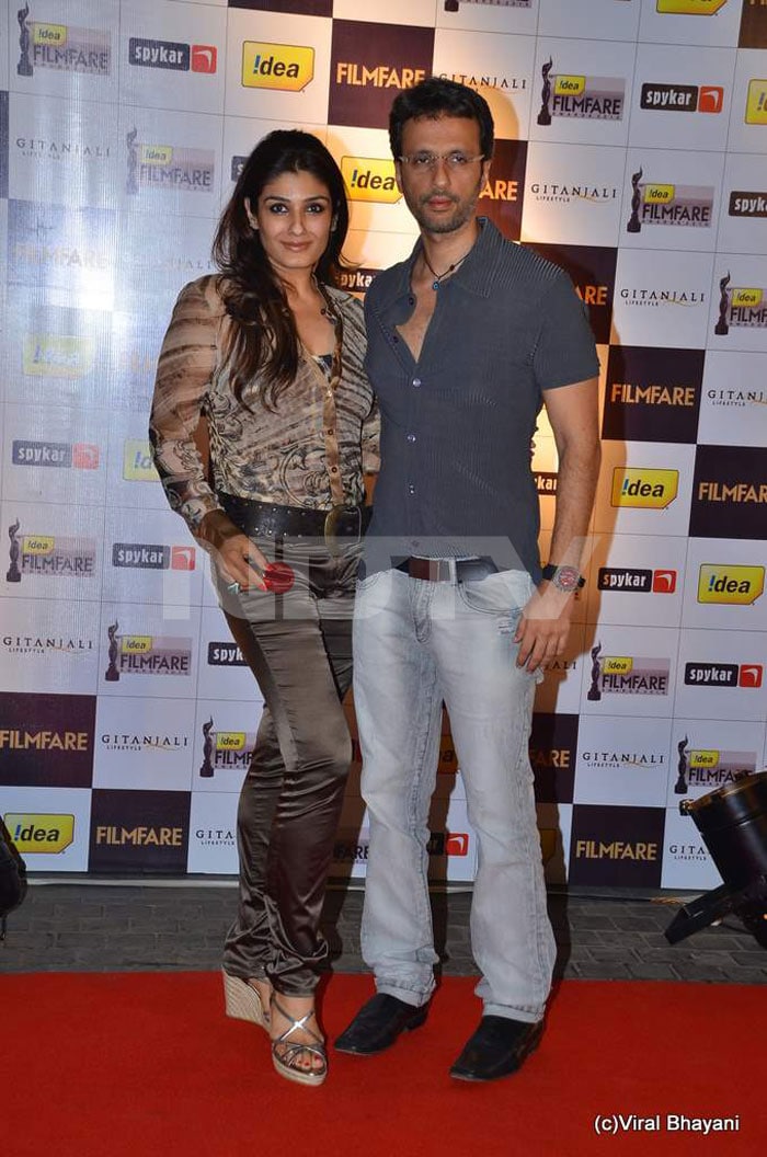 Ravishing Raveena Tandon with husband Anil Thadani.