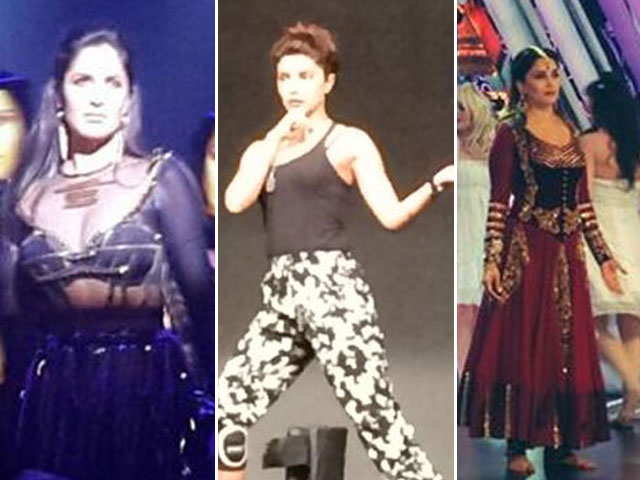 Filmfare preps: Katrina, Priyanka, Madhuri rehearse