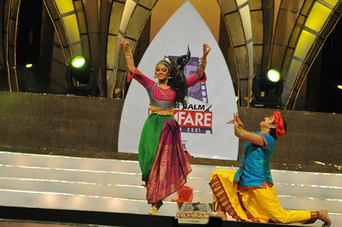 Shobhana giving her performance.