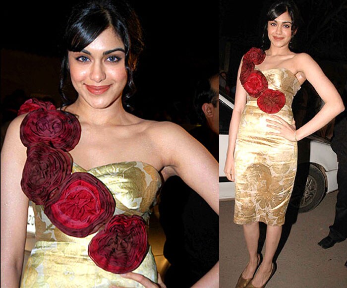 Adah Sharma, 2010: Somebody tell Adah there are better ways of grabbing attention than by wearing such a fugly outfit. And yes, we know you've got them ? you don't need roses to point them out to us