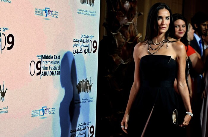 Freida, Demi at Middle East International Film Festival