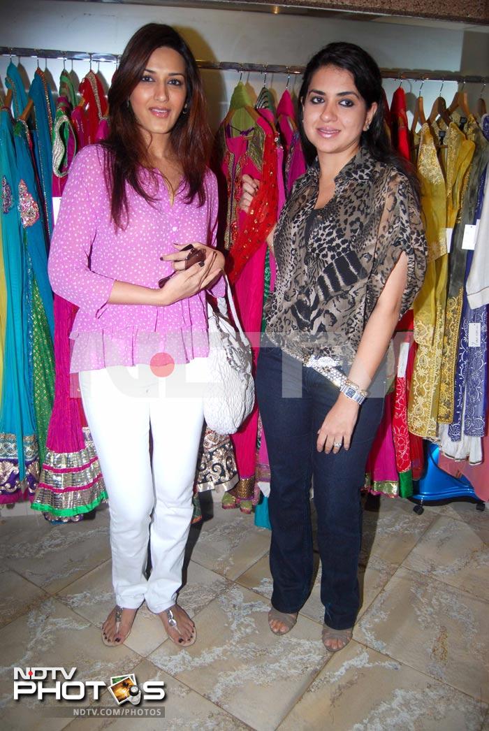 Sonali Bendre spotted at  a collection launch