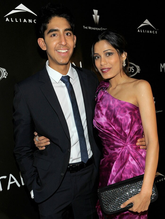 Dev Patel and Freida Pinto attended the Weinstein and Alliance Pictures Party for her movie <i>Miral</i> hosted by TOD'S during the Toronto International Film Festival.