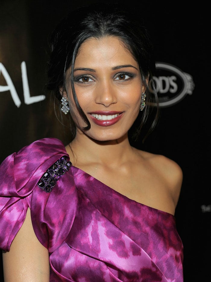 Actress Freida Pinto attends the party for <i>Miral</i> TIFF.