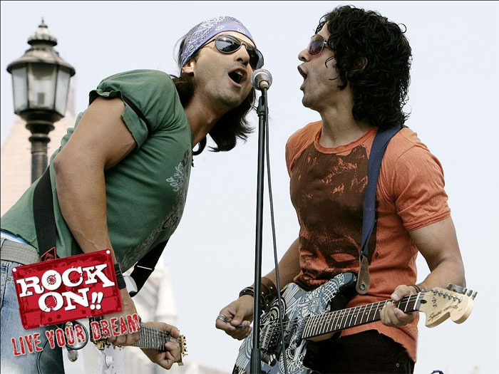 Farhan Akhtar's acting debut, <I>Rock On</i>, also starring Arjun Rampal, Luke Kenny and Purab Kohli was the story about four best friends who were connected by music.