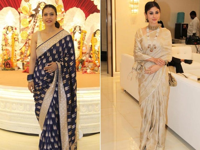 From Kajol And Mouni Roy's <I>Durga Puja</i> Festivities From Kajol And Mouni Roy's <I>Durga Puja</i> Festivities