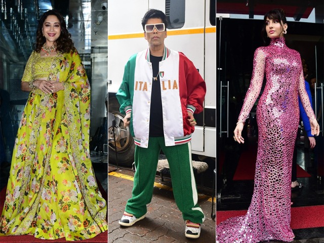 From The Sets Of <i>Jhalak Dikhhla Jaa 10</i>: Madhuri Dixit, Nora Fatehi And Karan Johar