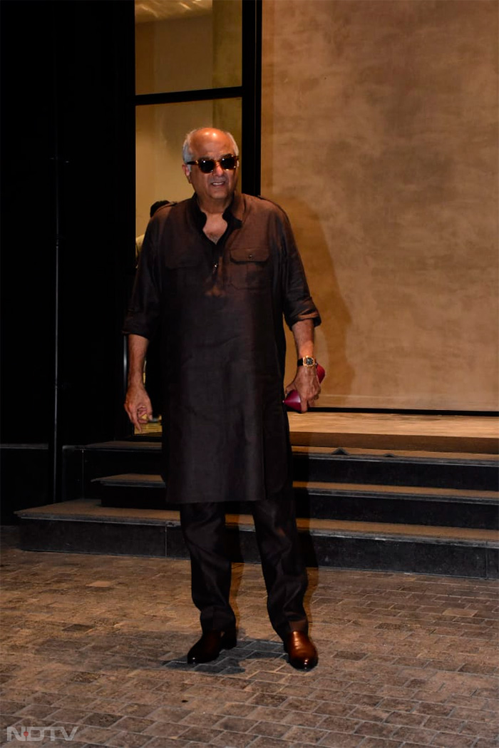 Boney Kapoor also watched <i>Ghoomer</i> last night. (Image courtesy: Varinder Chawla)