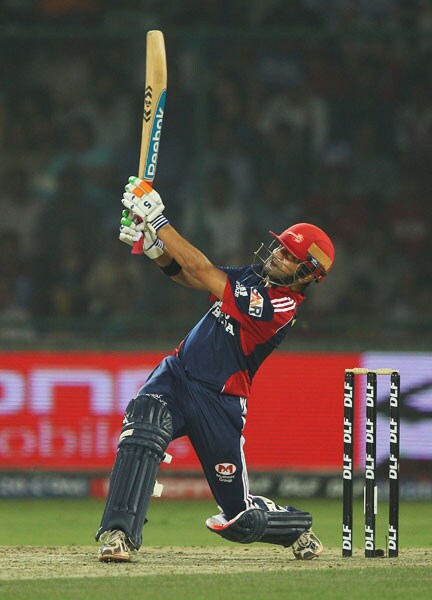 Gautam Gambhir bats during the IPL match between Delhi Daredevils and Rajasthan Royals played at Feroz Shah Kotla Stadium in Delhi. (Getty Photo)