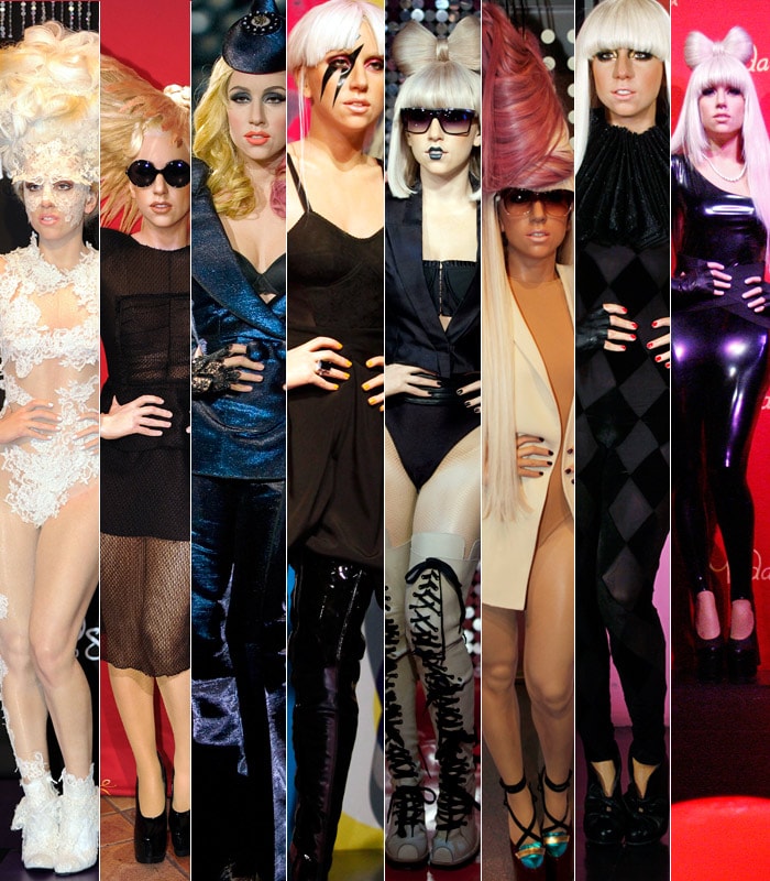 Lady Gaga in Wax, 8 Times