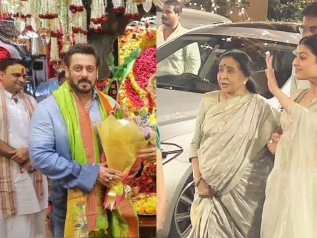 Photo : Ganesh Chaturthi 2024: Asha Bhosle, Salman Khan And Other Stars At Eknath Shinde's Residence