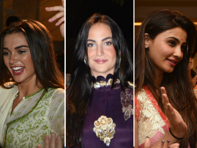 सलमान के घर पहुंचे एमी, डेजी और एली, गणपति विसर्जन के मौके पर किया जमकर डांस