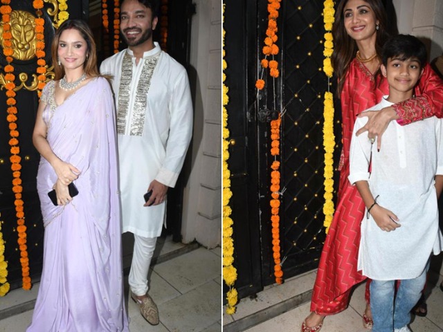 Ganpati Darshan At Ekta Kapoor's House: Shilpa Shetty, Ankita-Vicky And Others