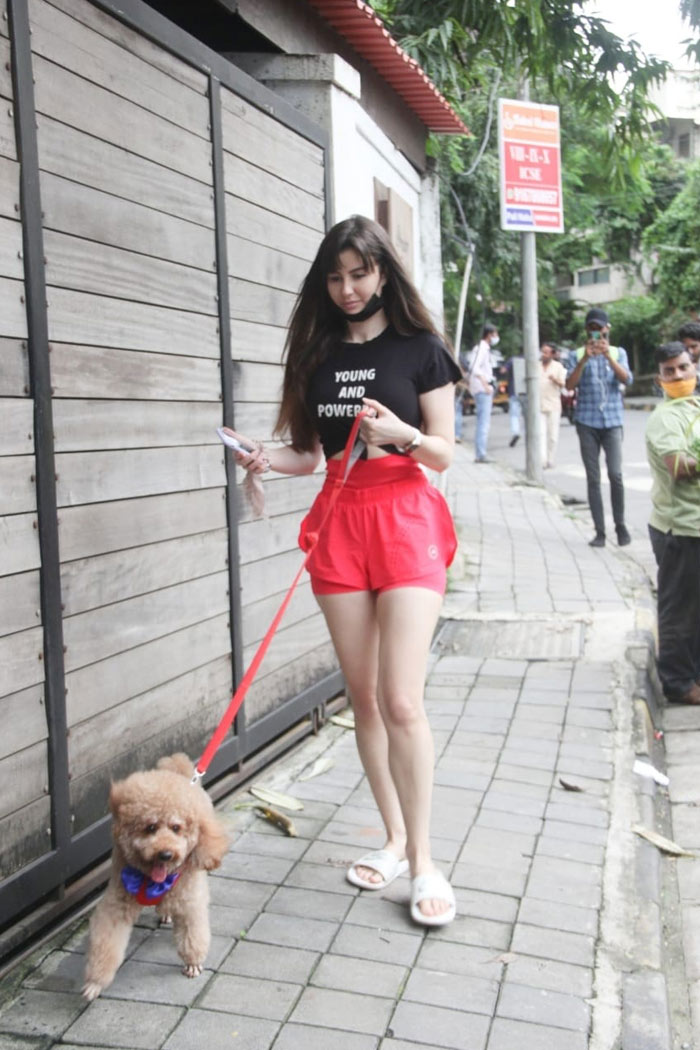 Giorgia Andriani was clicked in Bandra.