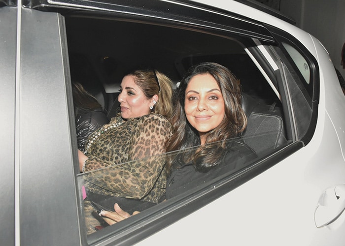 Gauri Khan was snapped at Karan Johar's midnight birthday bash.