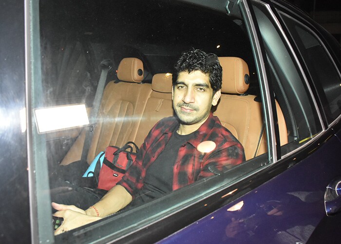 Ayan Mukerji was also snapped arriving at Karan Johar's midnight birthday celebration.