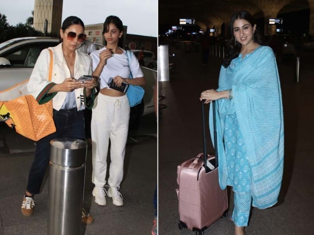 Photo : Gauri Khan, Suhana Khan And Sara Ali Khan's Airport Diaries