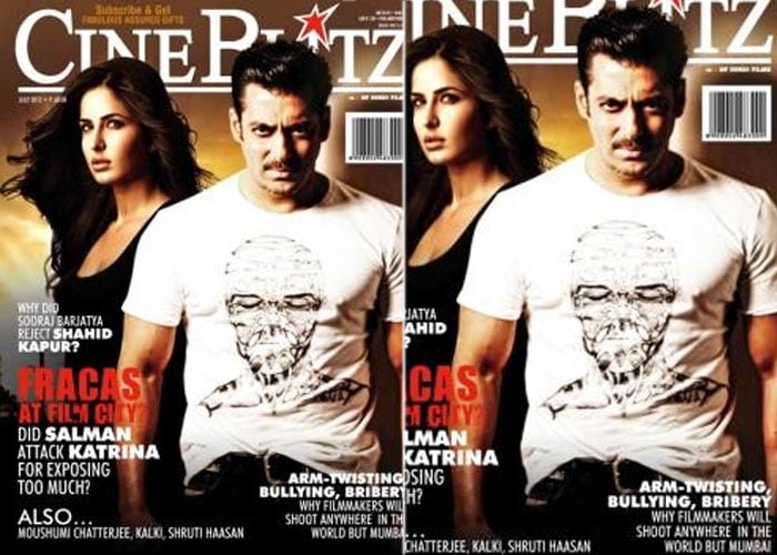Salman, Katrina roar on the cover of CineBlitz