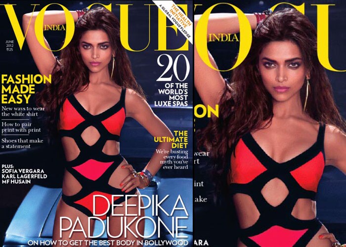 Cover girl Deepika sizzles in swimsuit