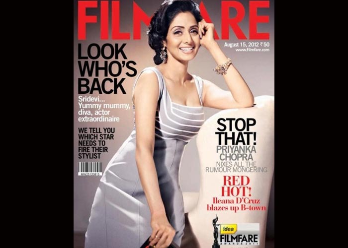 Don\'t speak: Sridevi leaves us speechless on Filmfare cover