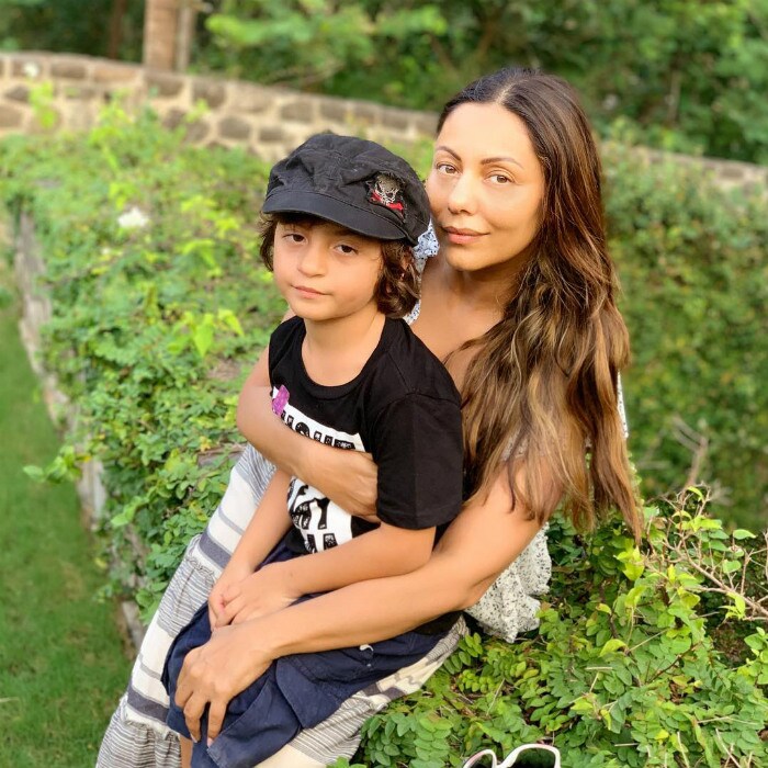 Gauri Khan celebrated her 48th birthday on Monday but she rung in her birthday with her family at their Alibaug retreat.<br><br>This image was posted on Instagram by <a href="https://www.instagram.com/gaurikhan/" target="_blank" rel="nofollow" >gaurikhan</a>