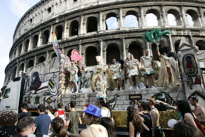 Lady Gaga performs for gay rights march